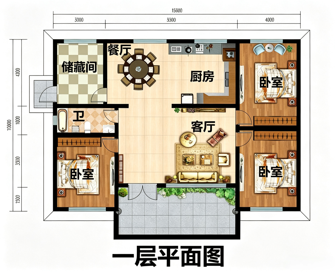 一层户型1